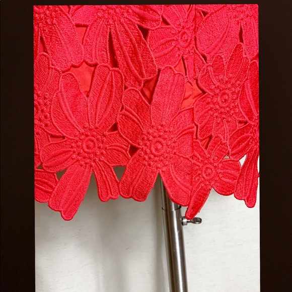 Saylor for Free People Jessa Red Lace Dress - Picture 7 of 12